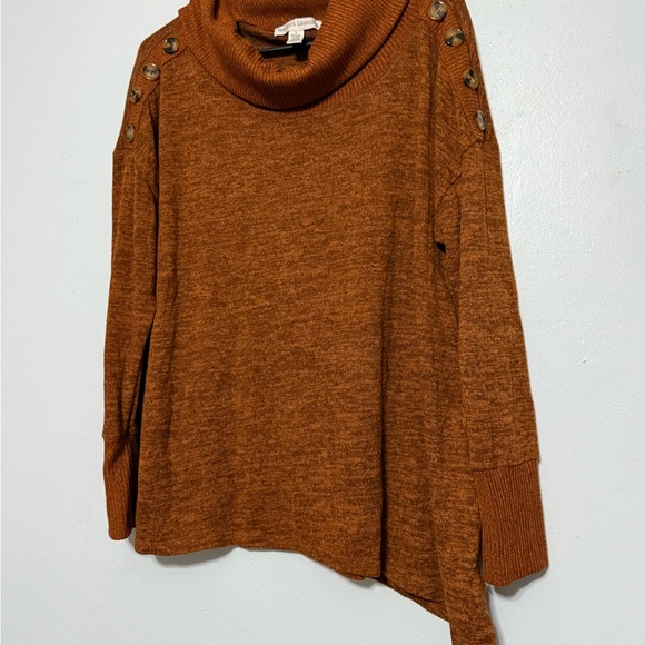 New York Laundry Rust Cowl Neck Sweater - Picture 1 of 4
